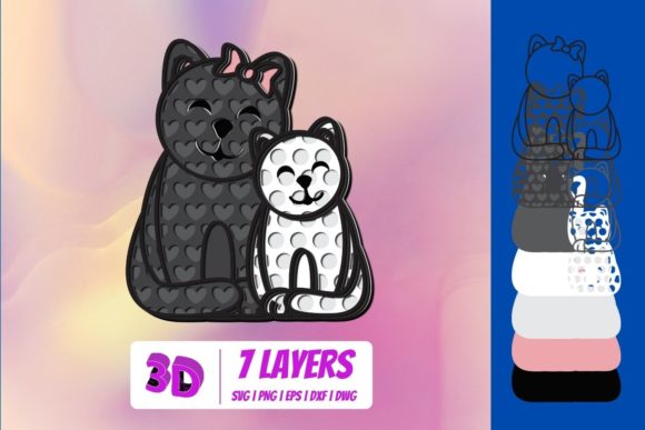 3D Mothers Day Cat SVG: A Creative Way to Celebrate Mom