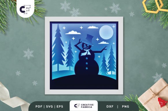 3D Shadow Box Snowman on Christmas Eve: A Unique Holiday Craft Option
