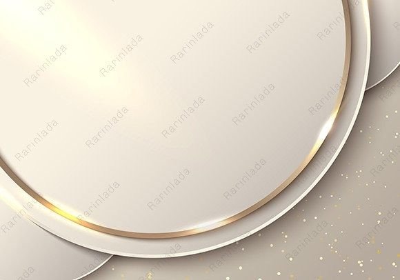 Abstract Elegant 3D Golden Circles: A Strategic Tool for Visual Excellence