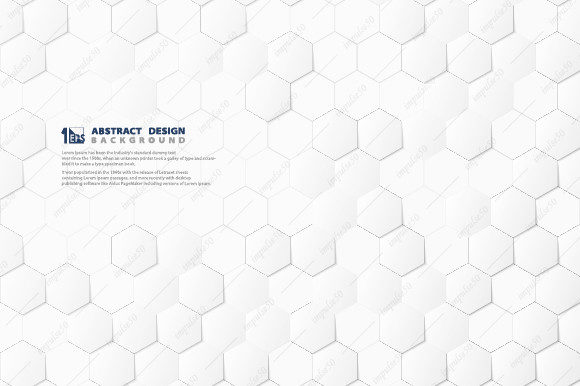 Abstract Hexagon Pattern Technology 3d