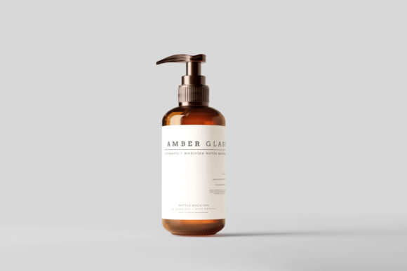 Amber Glass Pump Bottle Mockups: A Game-Changer for Cosmetic and Medical Packaging