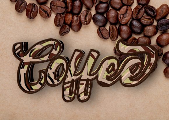 Coffe 3D Mandala: A Creative Design for Laser Cutting and Customization