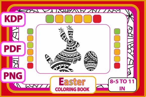 Easter Bunny Coloring Book for Kids 3
