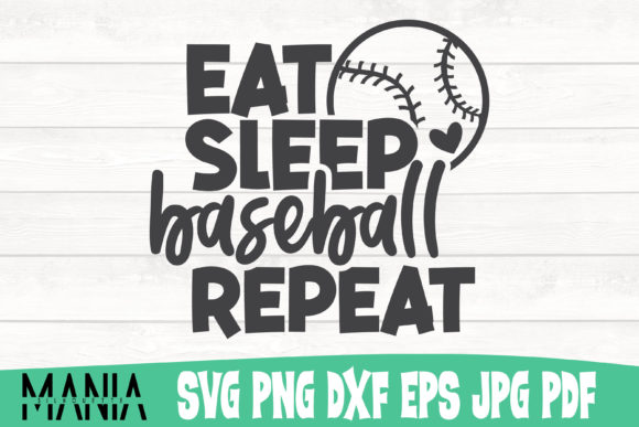 Eat Sleep Baseball Repeat Svg: A Creative Tool for Design Enthusiasts