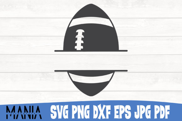 Football Monogram 2 Svg Cut File Design