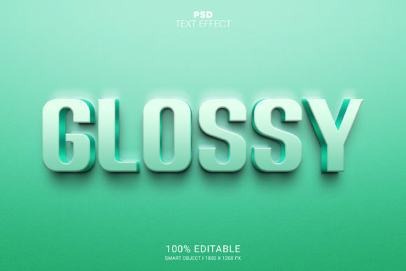 Glossy 3D PSD Editable Text Effect: A Versatile Design Asset for Creative Professionals