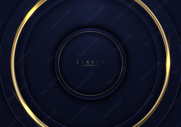 Luxury 3D Golden Circles Background: A Timeless Design Element