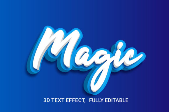 Magic 3D Text Effect Template for Creative Professionals