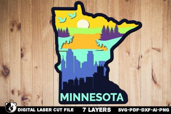 Minnesota 3D Laser Cut Project