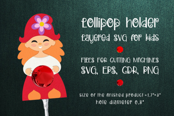 Red Riding Hood Lollipop Holder Template