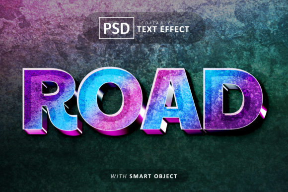 Road 3D Text Effect Editable: A Versatile Design Solution