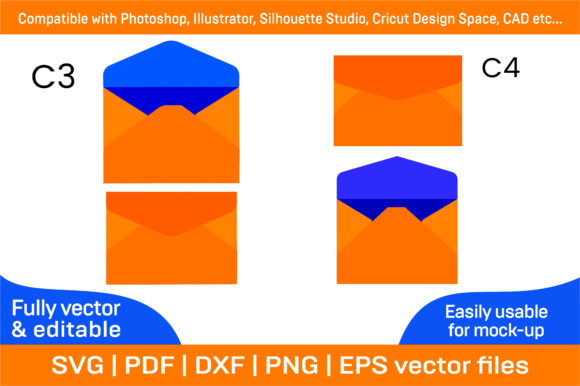 Standard Envelope Sizes Dieline Template for Custom Packaging Solutions