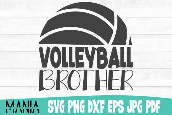 Volleyball Brother Svg Cut File Design