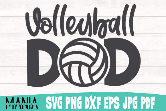 Volleyball Dad Svg Cut File Design