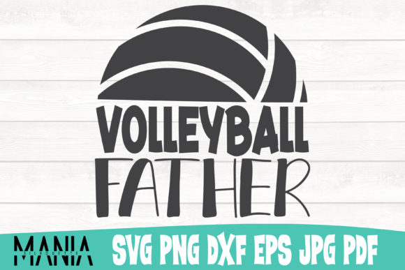 Volleyball Father Svg Cut File Design