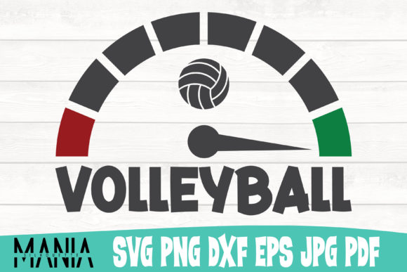 Volleyball Fuel Svg Cut File Design