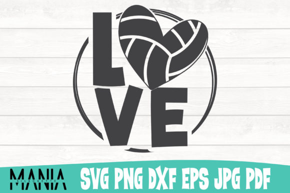 Volleyball Love Circle SVG Cut File: A Creative Powerhouse for Modern Designers